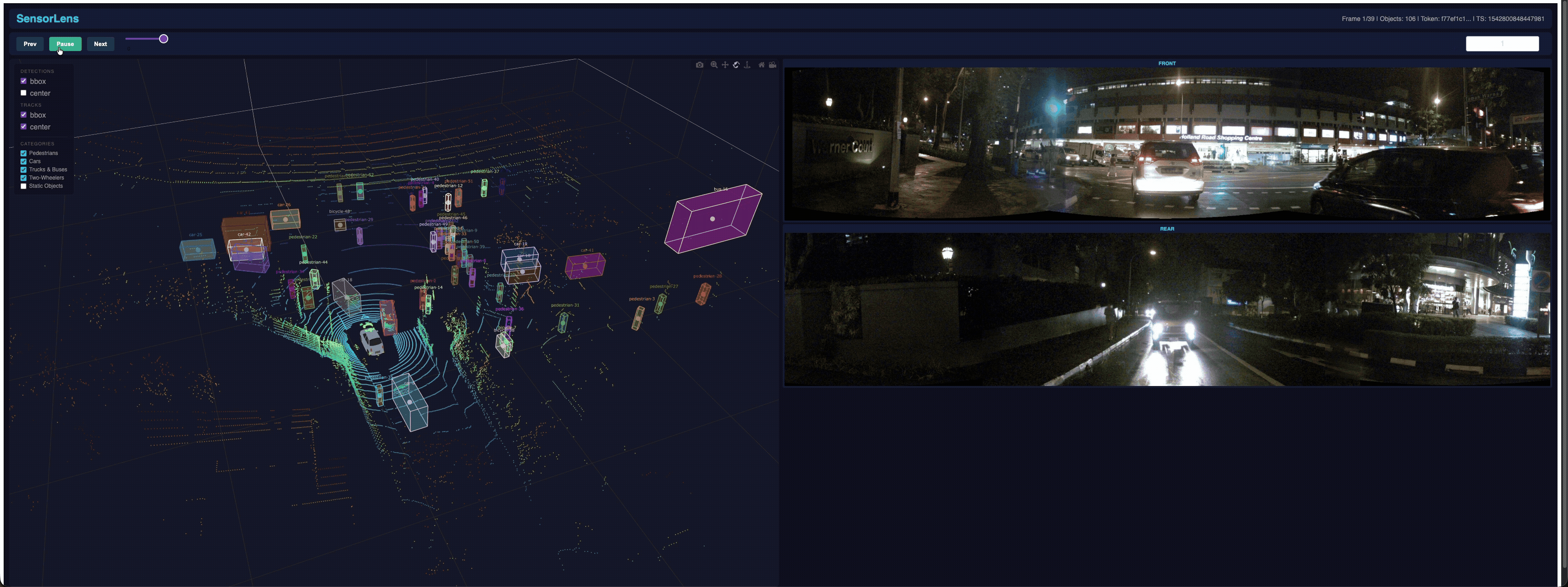 Modular 3D Multi-Object Tracking Framework demo